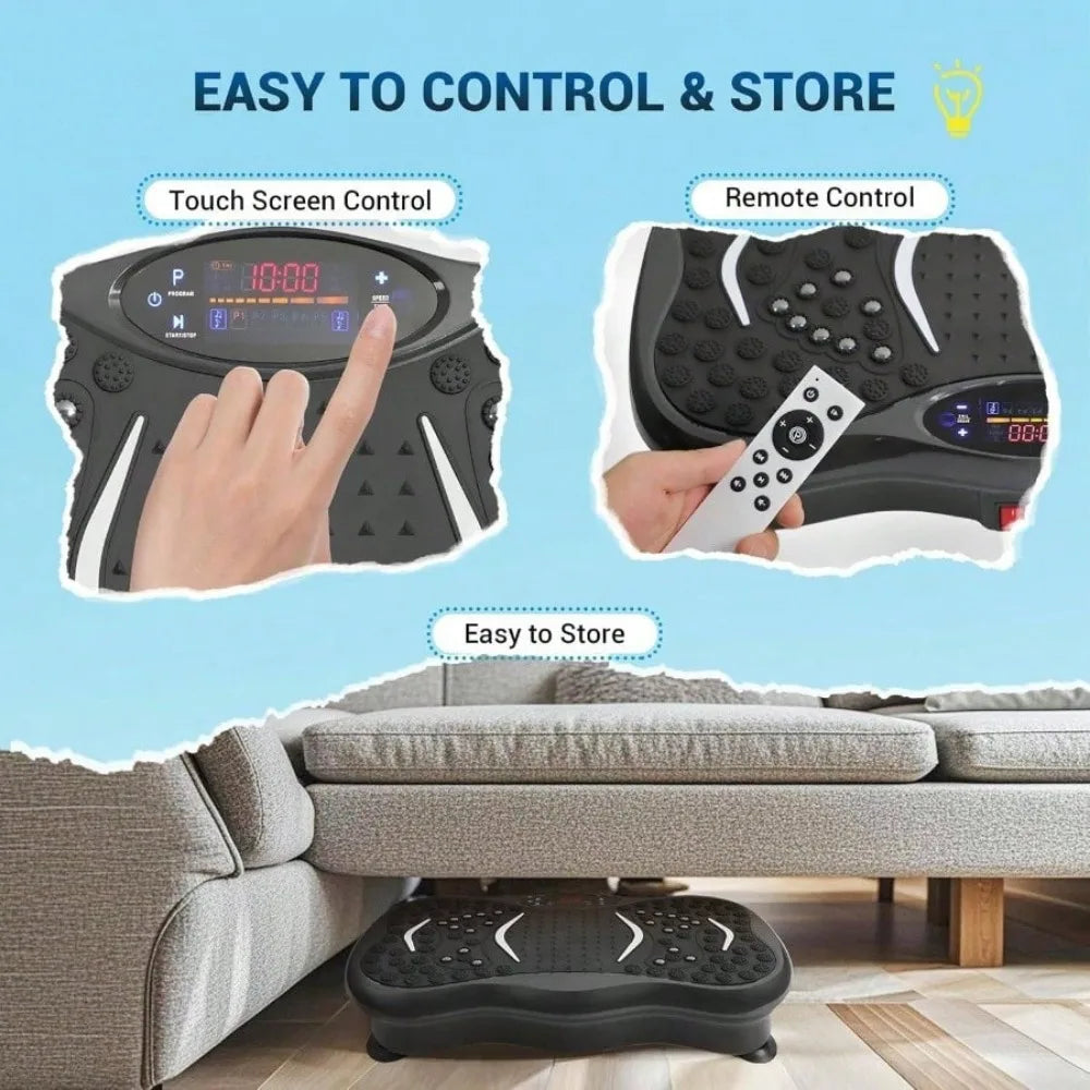 KYJG Full Body Vibration Machine With Resistance Bands Remote