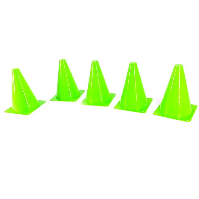 5pcs18CM Sign Bucket 6Inch Barrier Football Road Flat Training Cone Roller Pile Springback Marking Cup Symbol Sports Accessories
