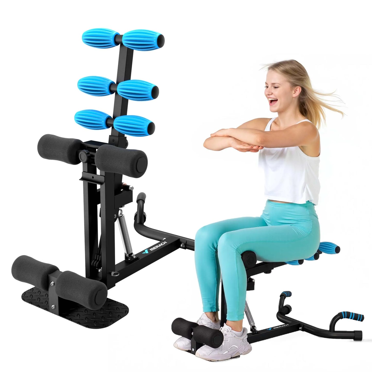 MERACH Deep Squat Machine For Glutes Core Legs Push Up