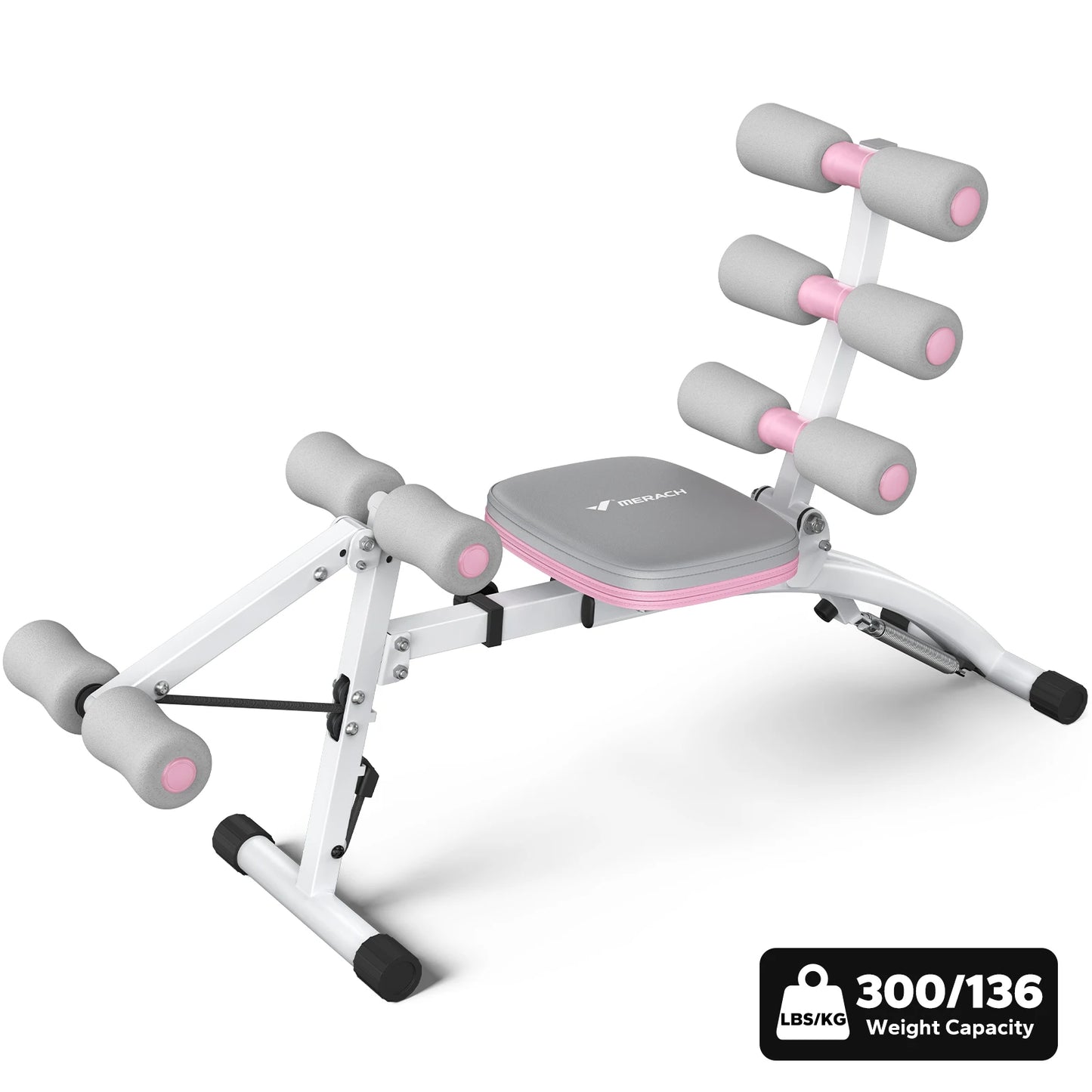 MERACH Ab Machine Multi Functional Adjustable Trainer Bench