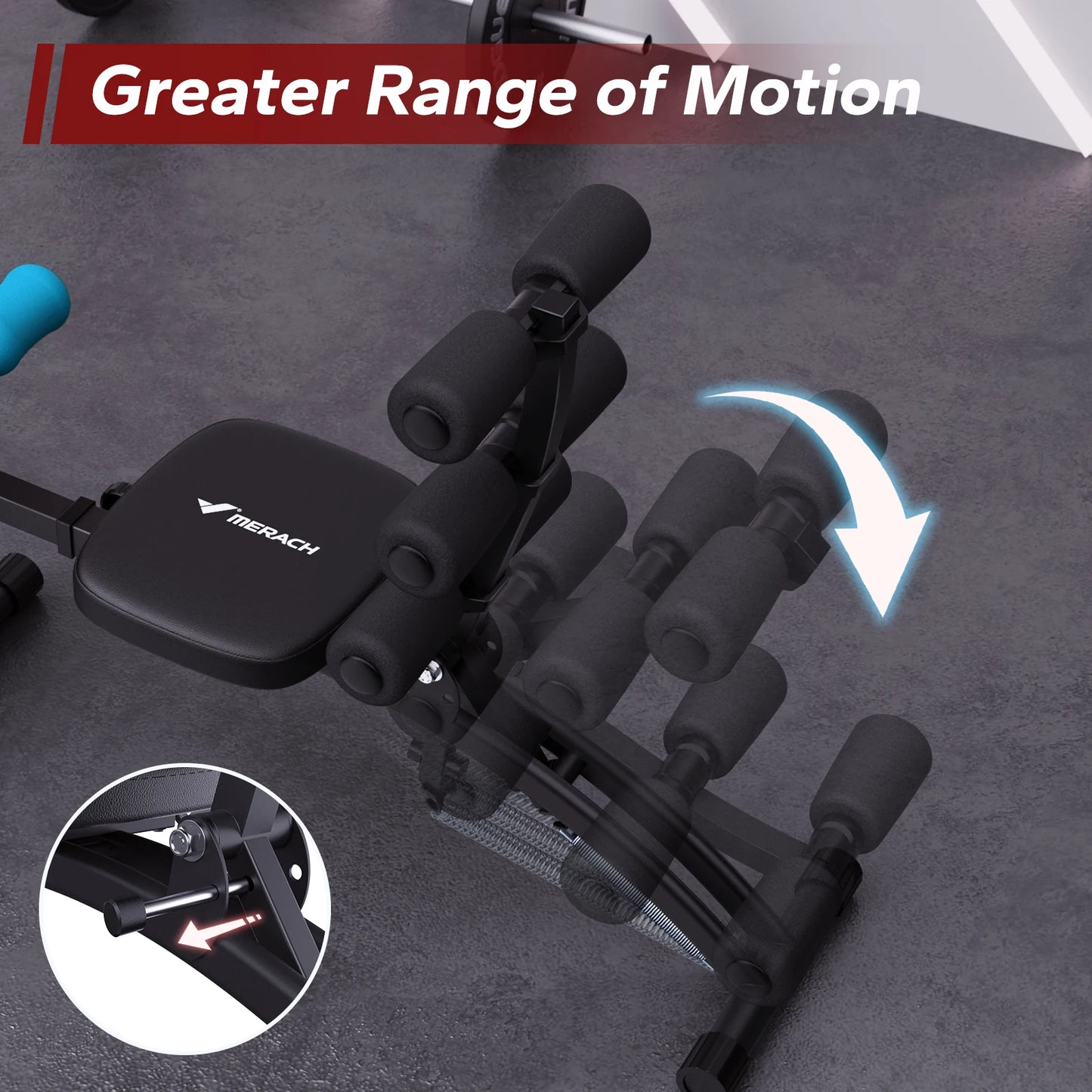 MERACH Ab Machine Multi Functional Adjustable Trainer Bench