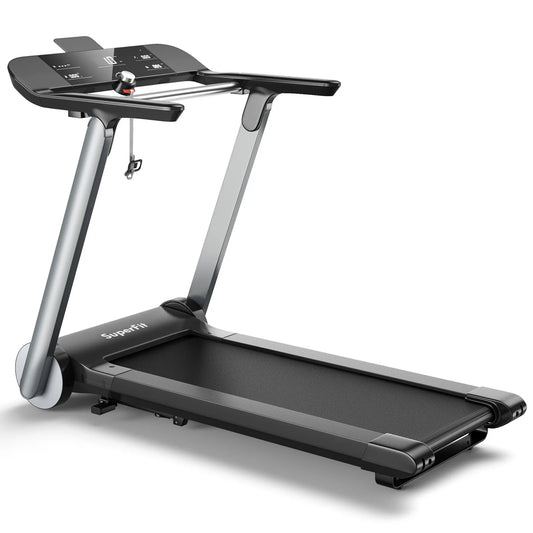 Electric Folding Treadmill With Heart Rate Belt And Bluetooth