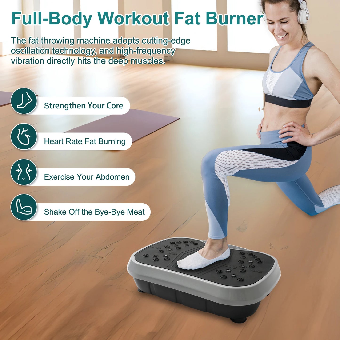 N Vibration Plate Exercise Machine Fat Burning Home Fitness