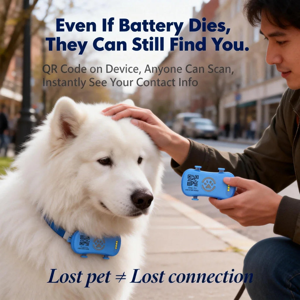 WANWAYTECH GPS Pet Tracker Real Time Tracking For Dogs Cats