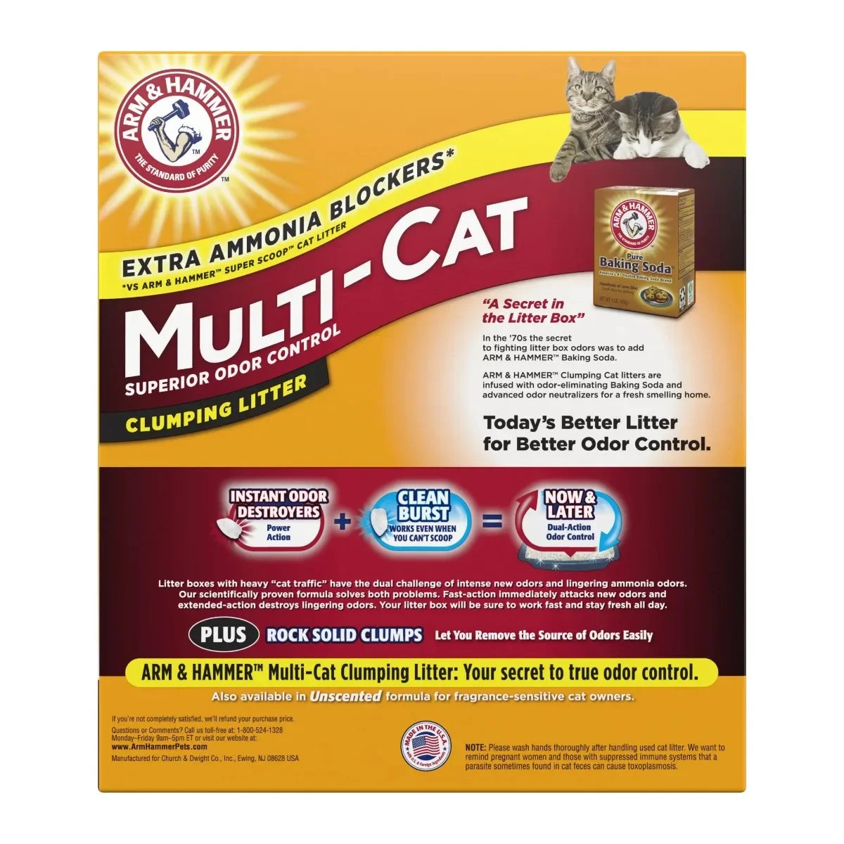 Superior Odor Control Cat Litter Multi Cat Clumping Clean Scent