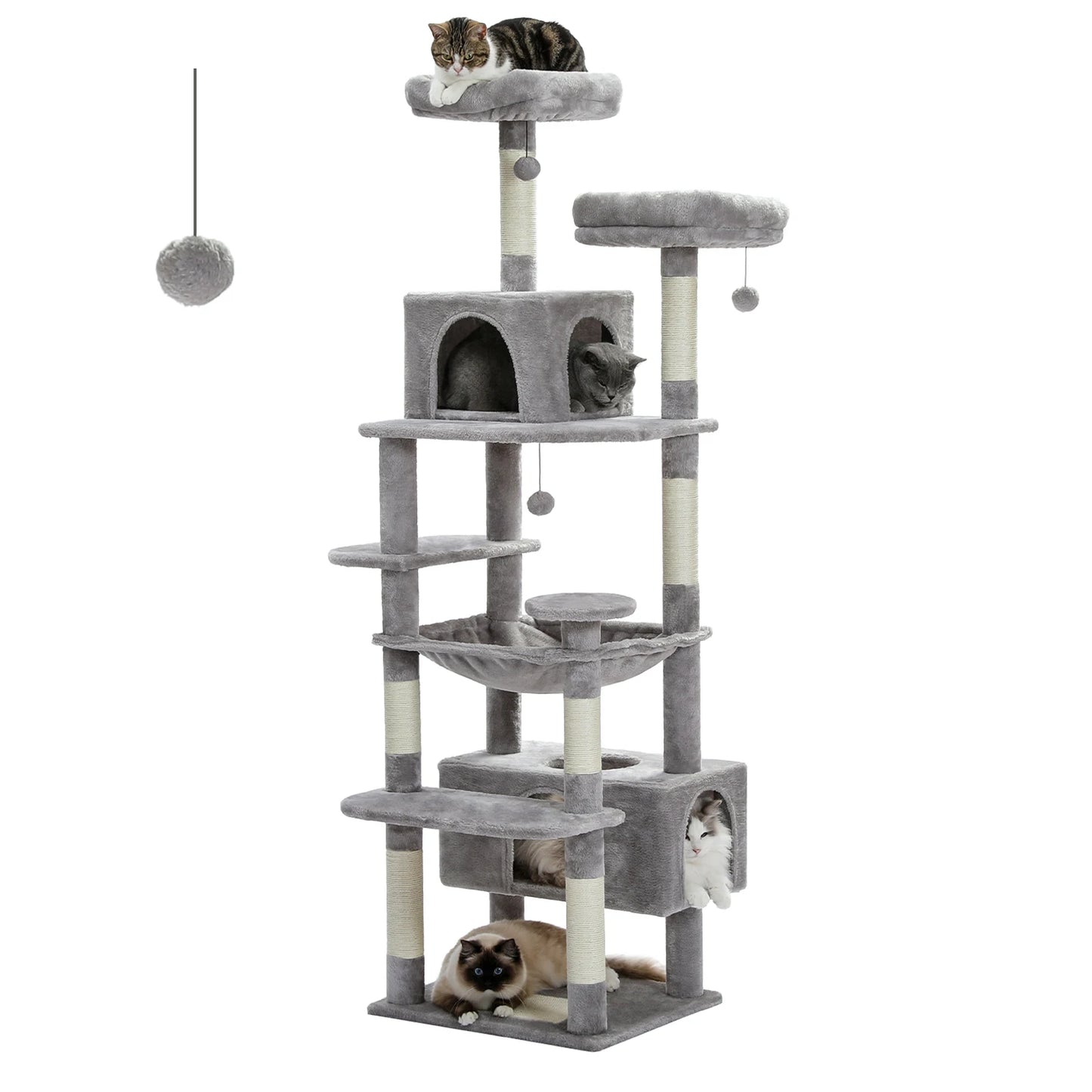PAWZ Road Large Cat Tree Tower For Indoor Cats Sisal