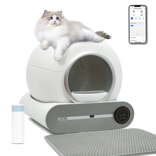 DOEL Automatic Self Cleaning Cat Litter Box With App Control