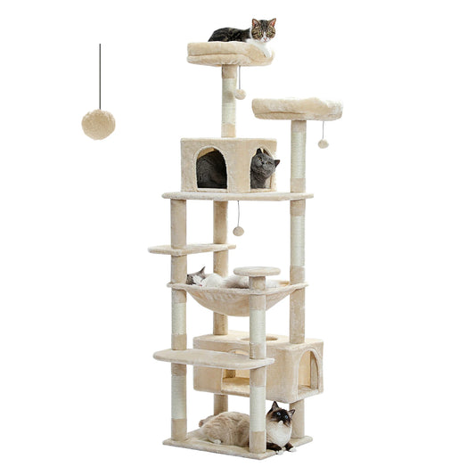 PAWZ Road Large Cat Tree Tower For Indoor Cats Sisal
