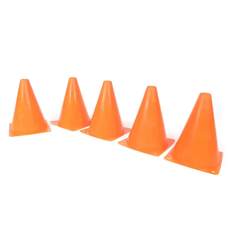 5pcs18CM Sign Bucket 6Inch Barrier Football Road Flat Training Cone Roller Pile Springback Marking Cup Symbol Sports Accessories