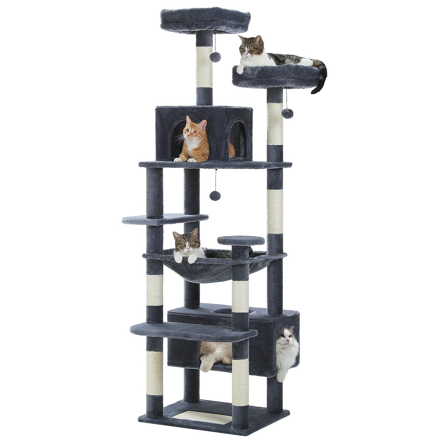 PAWZ Road Large Cat Tree Tower With Durable Sisal Posts
