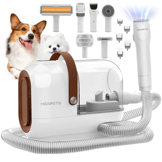 Pet Grooming Vacuum Kit With 7 Tools For Low Noise