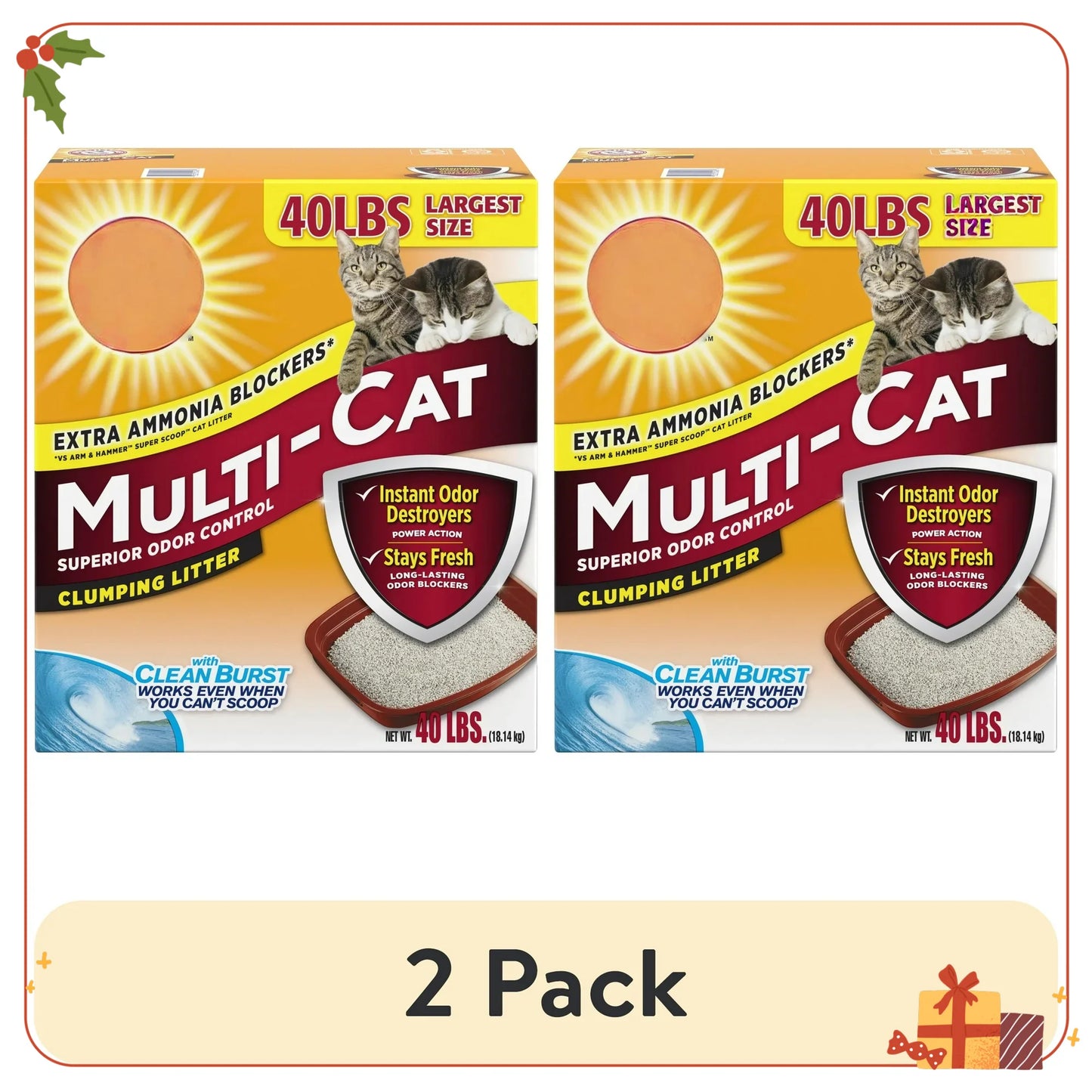 Superior Odor Control Cat Litter Multi Cat Clumping Clean Scent