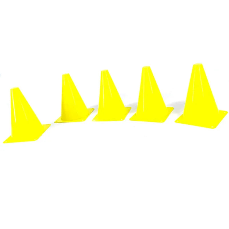 5pcs18CM Sign Bucket 6Inch Barrier Football Road Flat Training Cone Roller Pile Springback Marking Cup Symbol Sports Accessories