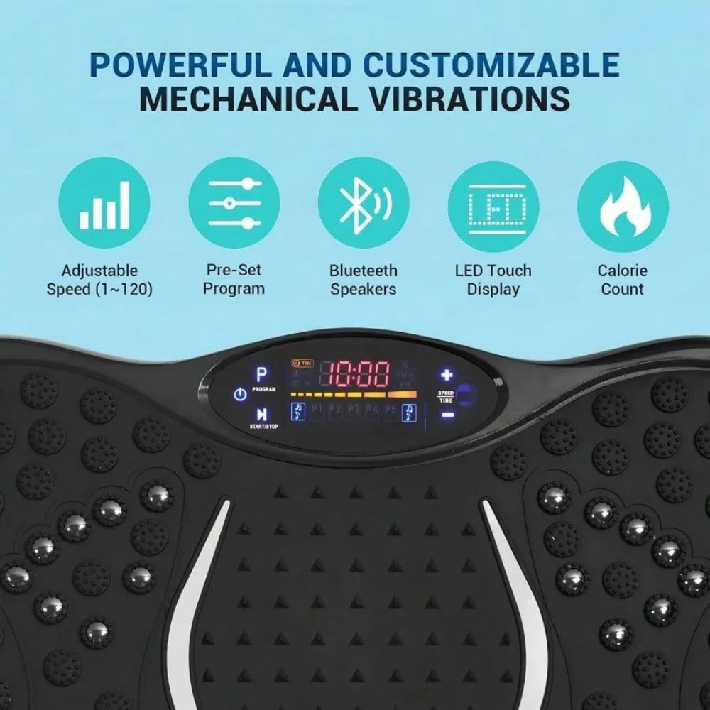 KYJG Full Body Vibration Machine With Resistance Bands Remote