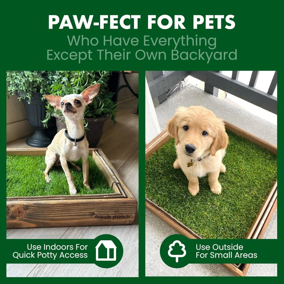 XMSJ Fresh Patch Grass Pee Pad For Pets Indoor Outdoor