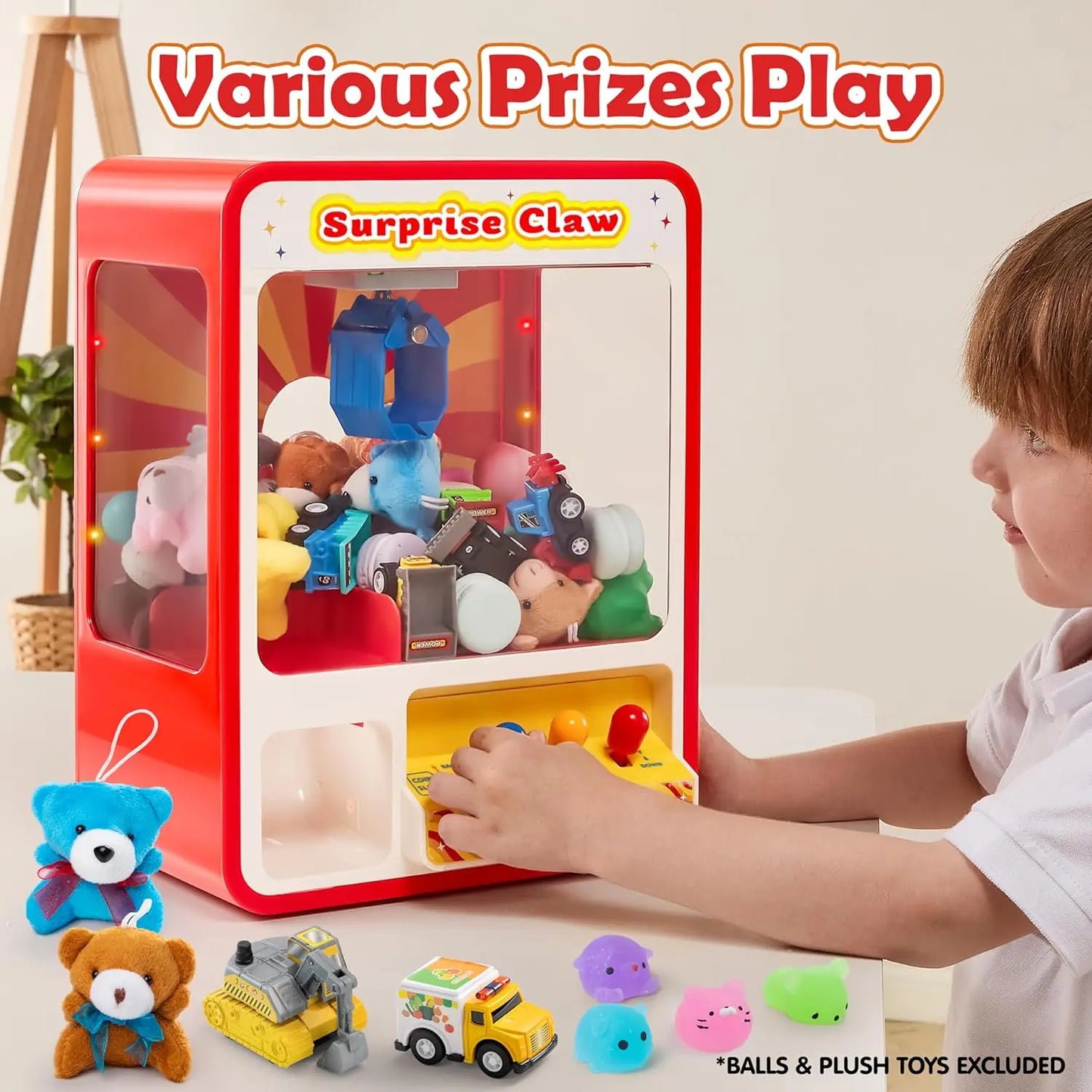 Joyfy Claw Machine Arcade Toy Dispenser For Kids Playtime Fun