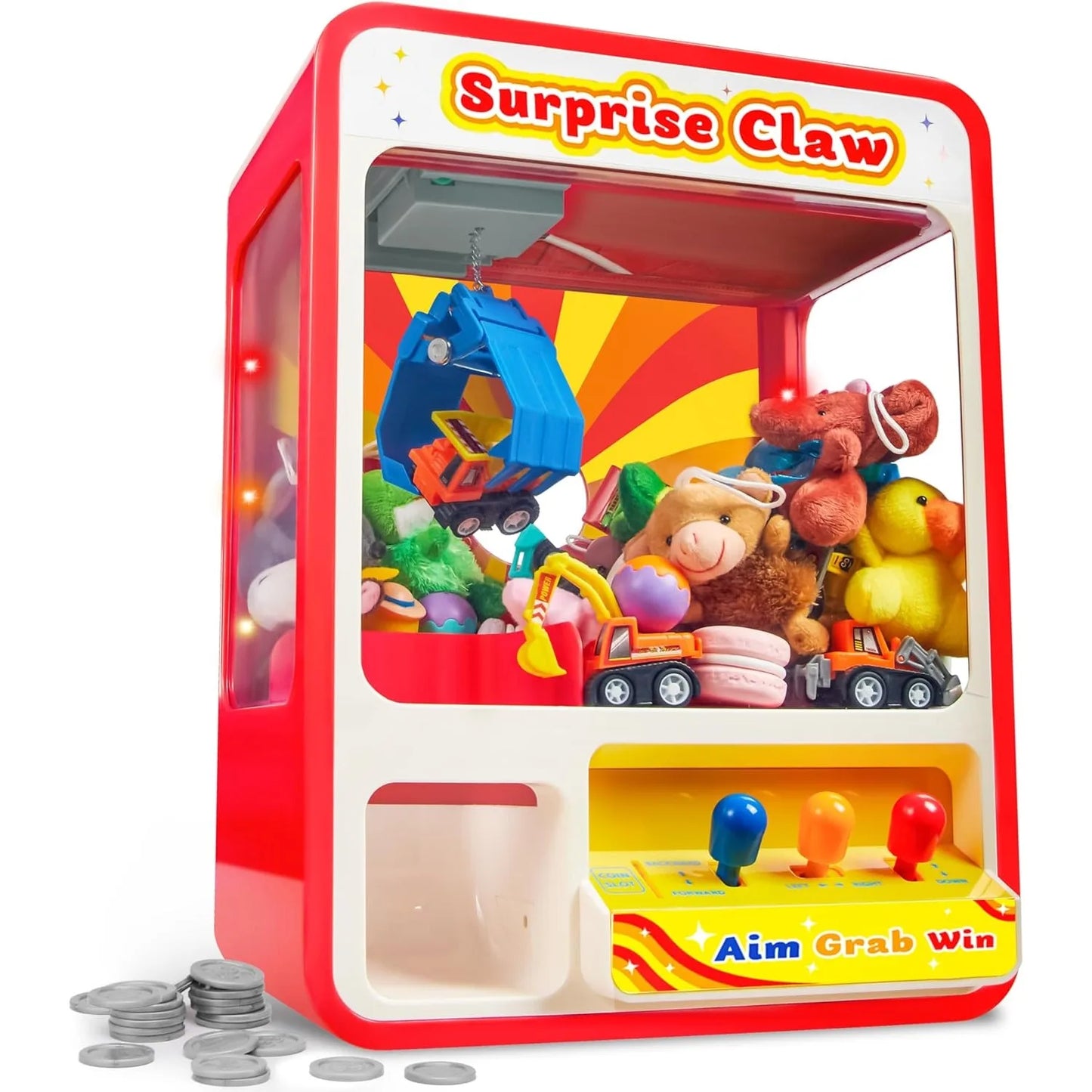 Joyfy Claw Machine Arcade Toy Dispenser For Kids Playtime Fun