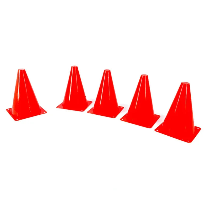 5pcs18CM Sign Bucket 6Inch Barrier Football Road Flat Training Cone Roller Pile Springback Marking Cup Symbol Sports Accessories