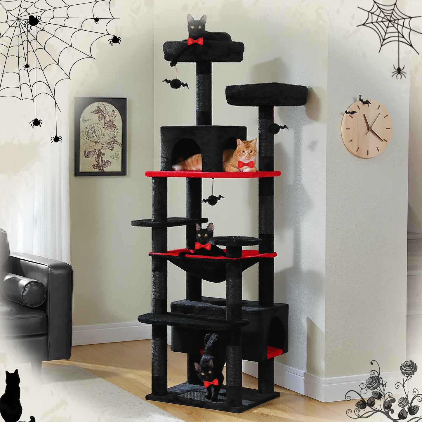 PAWZ Road Large Cat Tree Tower For Indoor Cats Sisal