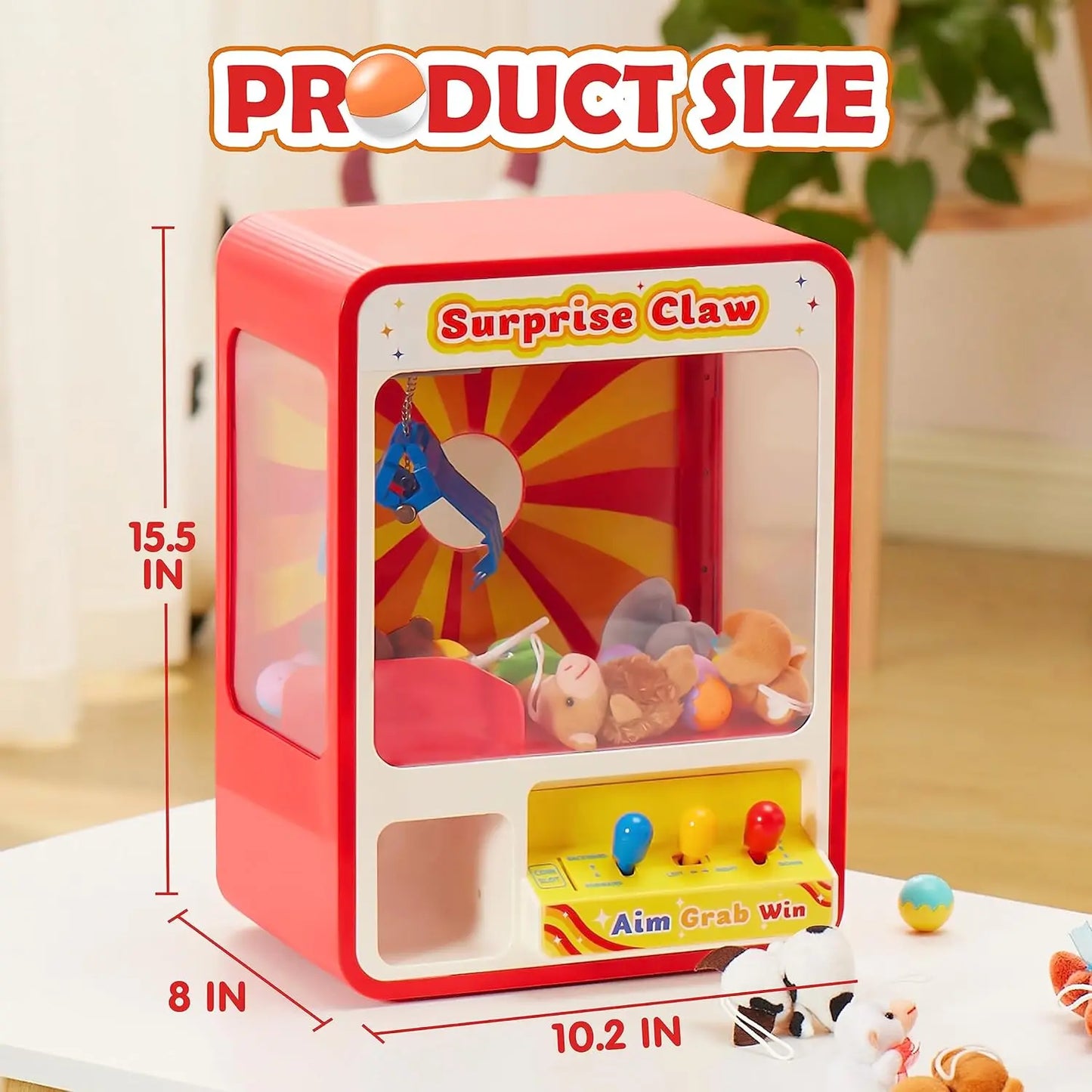 Joyfy Claw Machine Arcade Toy Dispenser For Kids Playtime Fun