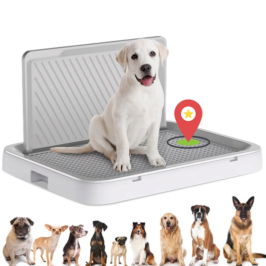 Dog Potty Tray With Pee Wall Portable Training Pad Holder